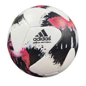 Мяч футбольный K15 Adidas European Qualifiers AC5448 Replica, разм. 5, белый/розовый/черный