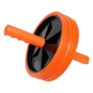 Ролик для пресса, диам. 18.5 см, двойной, черный/оранжевый