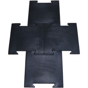 Плитка резиновая ZSO, 500 x 500 x 25 мм, черный