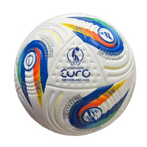 Мяч футбольный K47 Adidas Women's Euro Switzerland 2025, разм. 5, белый/синий/оранжевый