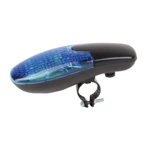 Звонок-электросигнал для велосипеда XingCheng XC-300 X10363, 8 сигналов, 7 типов мерцания, синий