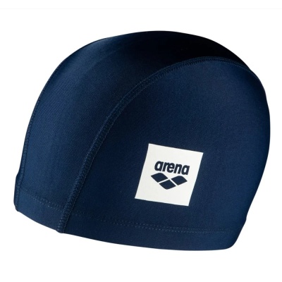 Шапочка для плавания Arena Unix 002383, тряпичная, полиамид/эластан, темно-синий