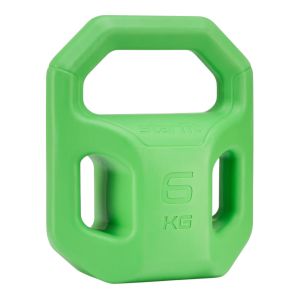 Гиря пластиковая BaseFit DB-505, 6 кг, зеленый