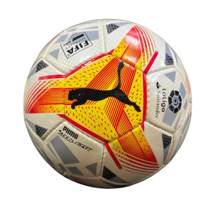 Мяч футбольный арт.2566 Puma Laliga Santander, разм. 5, белый/красный