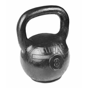 Гиря тренировочная  8 кг, чугун, черный