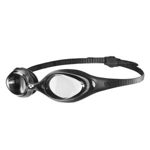 Очки для плавания Arena Spider 000024-155, прозрачные линзы, черный/белый