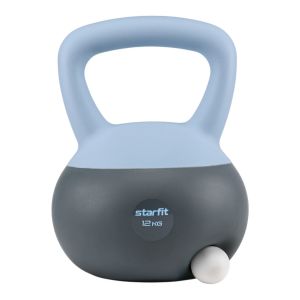 Гиря мягкая StarFit DB-601, 12 кг, ПВХ, холодный синий/темно-серый