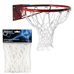 Сетка баскетбольная Torres SS110105, нить 6 мм, белый