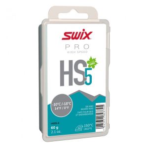Парафин скольжения Swix HS5 Turquoise, -10°С/-18°С, 60 гр, голубой