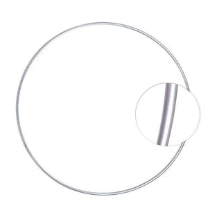 Обруч "Алюминиевый", диам.  80 см, серебрянный