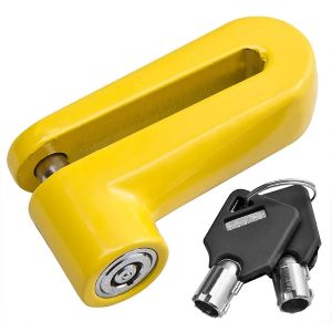 Замок для велосипеда Stels 83211, дисковой, метал., желтый