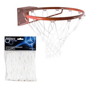 Сетка баскетбольная Torres SS11055, нить 4 мм, белый