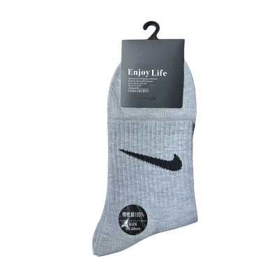 Носки мужские Nike Enjoy Life, средняя посадка, серый, разм. 26-28 см