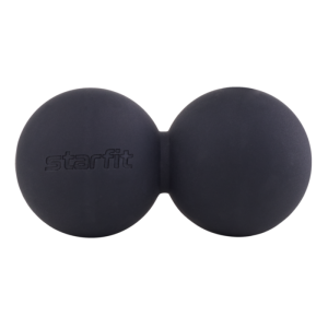 Мяч для МФР StarFit RB-106, 6 см, силикагель, двойной, черный