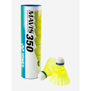 Волан для бадминтона Yonex Mavis 350CP, 6 шт., синяя крышка, желтый