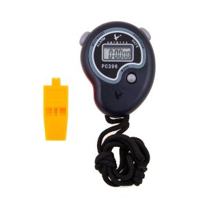 Секундомер Leap PC396, без памяти, со свистком, темно-синий