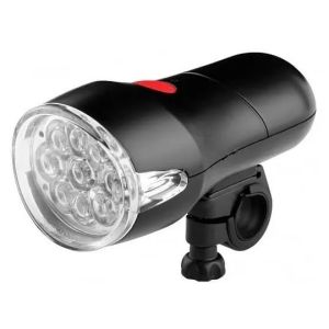 Фонарь для велосипеда Stels JY-154A, 9 светодиодов, 4 режима, 5 x AA, черный