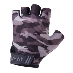 Перчатки для фитнеса StarFit WG-101, серый камуфляж