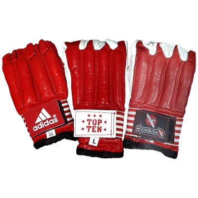 Шингерты тренировочные, кожа, красный, разм. 2XS