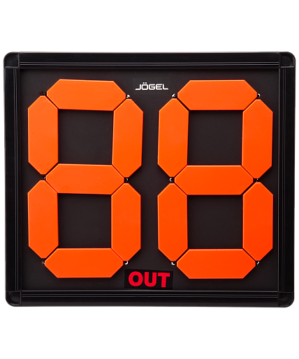 Табло замены игрока Jogel JA-301, 2 цифры, 43,5 х 2 х 8 см, черный