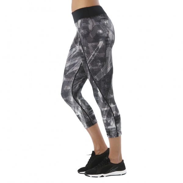 Тайтсы женские Asics Crop Tight 140937-0904, серый/черный