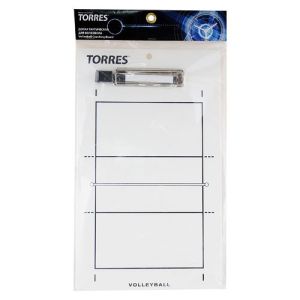 Доска тактическая для волейбола Torres TR1001V, маркерная, белый