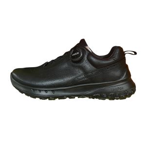 Кроссовки демисезонные ECCO 861888В-01001 Replica, кожа, с кнопкой шнуровки, черный
