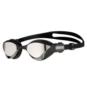 Очки для плавания Arena Cobra Tri Swipe Mirror 002508-555, серебрянные линзы, черный
