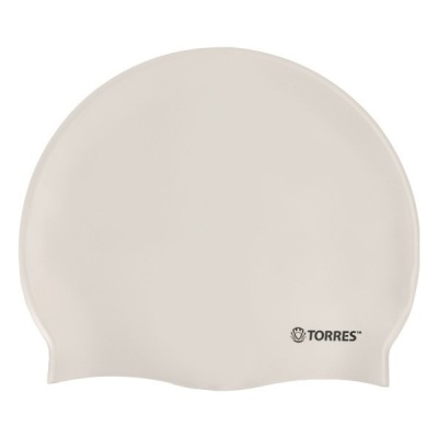 Шапочка для плавания Torres Flat SW-12201WT, силикон, белый
