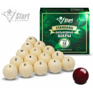 Шары бильярдные Start Billiards Standard 797403, 16 шт., 60 мм