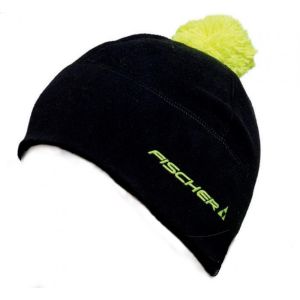 Шапка Fischer Fleece GR8201-100, черный/салатовый, разм. 52