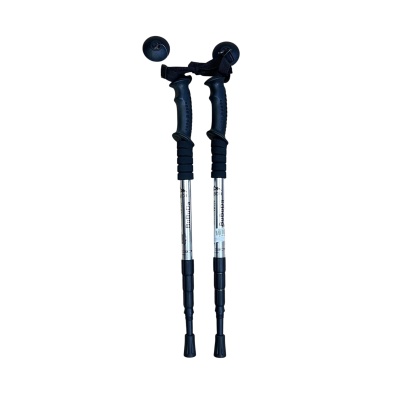 Палки для скандинавской ходьбы BuBuDa, 3х-секционные, 50 - 110 см, серебрянный