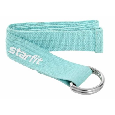 Ремень для йоги StarFit YB-100, разм. 186 х 4 см, мятный