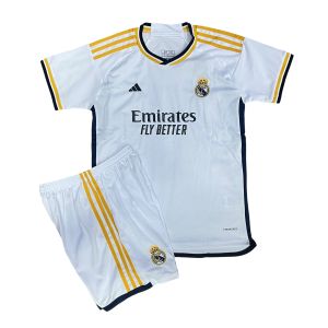 Форма футбольная детская клубная Real Madrid Vini JR, белый