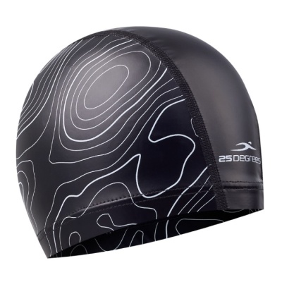 Шапочка для плавания 25Degrees Effect Black 25D22010A, комбинированный, черный