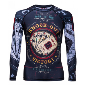 Рашгард для MMA Knock Out Royal Flush RG-103, взрослый, черный