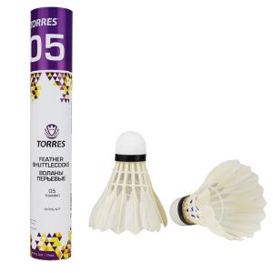 Волан для бадминтона Torres 05 Training BD20130, перо/пробка