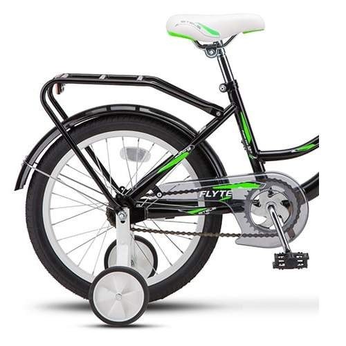 Велосипед Stels 16" Flyte Z010/Z011 арт. LU090454, рама 11", черный/салатовый