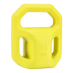 Гиря пластиковая BaseFit DB-505, 4 кг, желтый