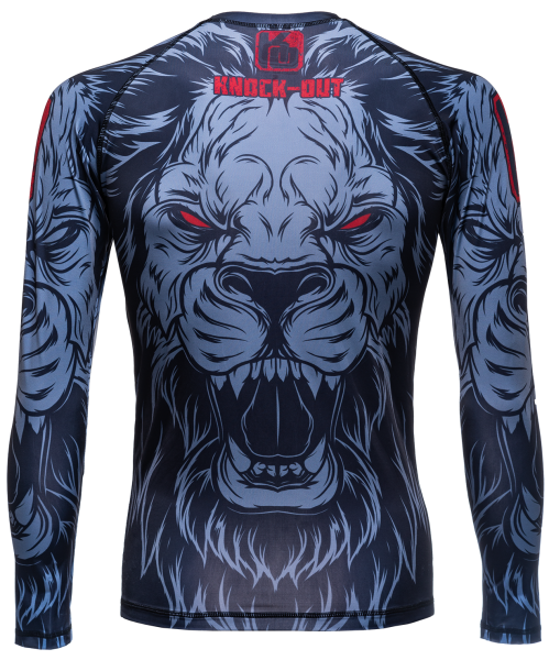 Рашгард для MMA Knock Out Lion RG-101, взрослый, черный
