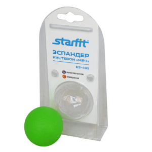 Эспандер кистевой StarFit ES-401 "Мяч", 12 кг, 4.5 см, зеленый