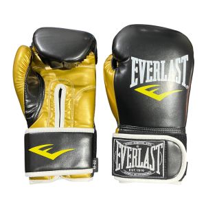 Перчатки для бокса Everlast арт.10237, черный/золотистый