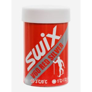 Мазь держания Swix V60 Red Silver, 0/+3°C, 45 гр, красный/серебрянный