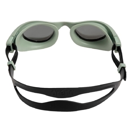 Очки для плавания Arena The One Mirror 003152-102, серебрянные линзы, зеленый/черный