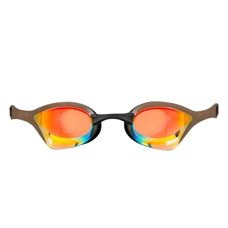 Очки для плавания Arena Cobra Ultra Swipe Mirror 002507-360, желтые линзы, коричневый/черный