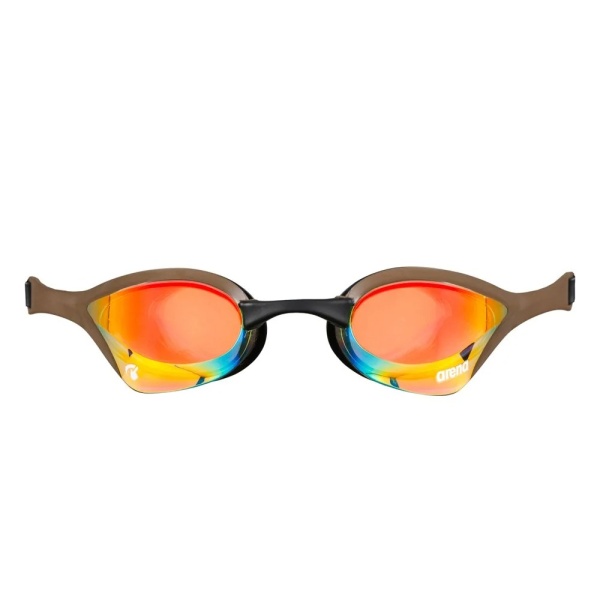 Очки для плавания Arena Cobra Ultra Swipe Mirror 002507-360, желтые линзы, коричневый/черный