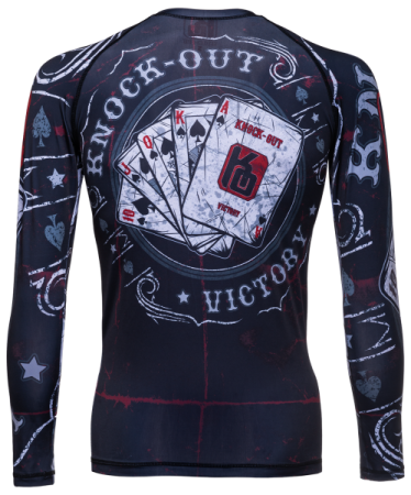 Рашгард для MMA Knock Out Royal Flush RG-103, взрослый, черный