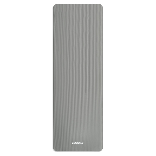 Коврик для йоги Torres Soft, YL10108, NBR (синт.каучук), 8 мм, разм. 183 х 61 см, серый