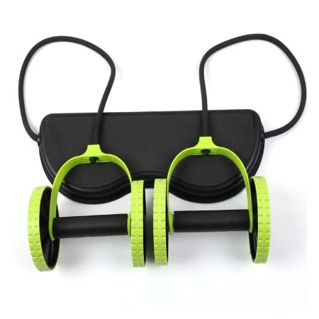 Ролик для пресса многофункциональный RevoFlex Xtreme, черный/зеленый