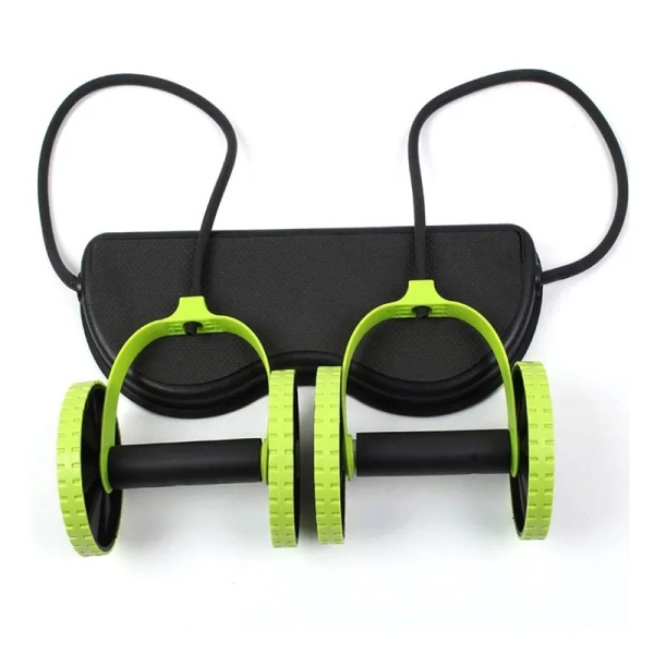 Ролик для пресса многофункциональный RevoFlex Xtreme, черный/зеленый